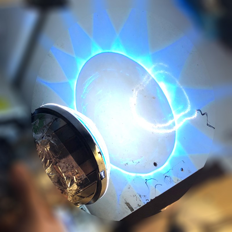 小绵羊LED透h镜大灯总成海5小龟王5代天使恶魔眼Q5远近电动车改装