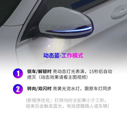后视镜流光转向灯适用S级 Es级 C级 V级 GLC GLB CLS 一抹蓝