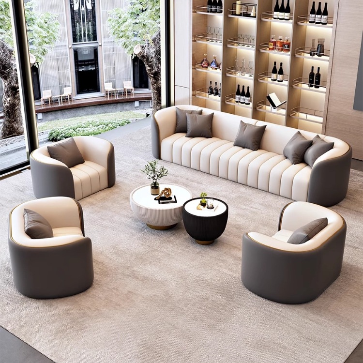 酒店大堂沙发客厅家用沙发商务洽谈会客售楼处办公室接待沙发组合