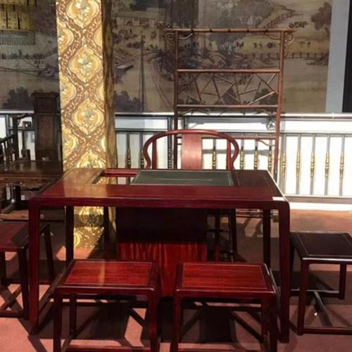 非洲小叶紫檀新中式实木茶桌椅组合小户型简约茶台茶道桌茶室家具