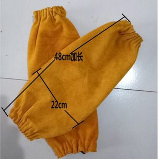 套 手臂防护袖 全牛皮耐磨隔热防火花飞溅防烫电焊护袖 焊工专用套袖