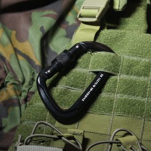 A278N 欧盟CE认证承重专业D扣 锁丝扣安全钩铝合金主锁登山扣攀岩