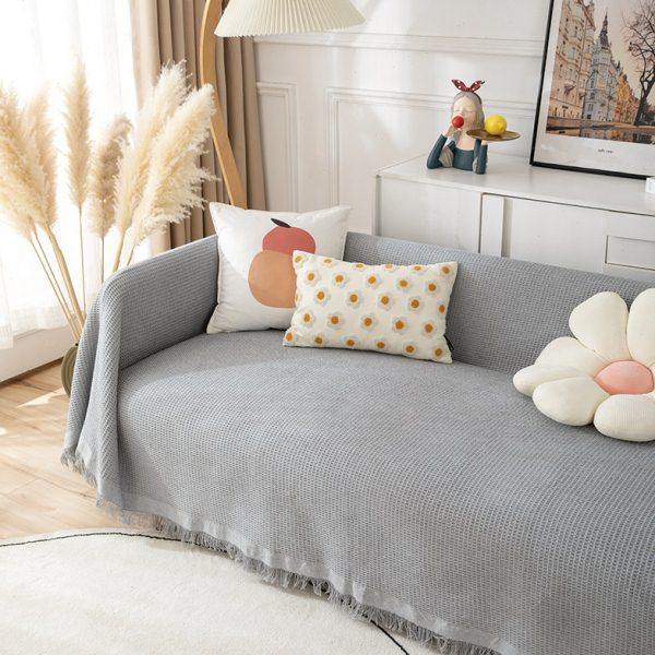 北欧纯色布艺可拆洗全盖防滑棉格子一片全罩沙发毯盖布巾沙发套垫,居家布艺,沙发套,淘宝优惠券,粉丝福利购,淘宝优惠卷