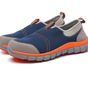 透气轻便休闲舒适防滑防刺穿钢包头防臭工作鞋 炫彩劳保鞋 男夏季