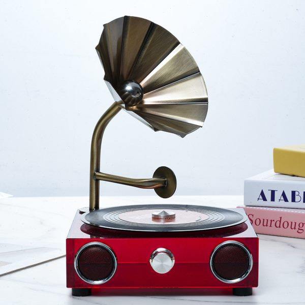 复古水晶留声机摆件样板房酒店会所书房客厅桌面摆设饰品茶色,饰品/流行首饰/时尚饰品新,摆件,淘宝优惠券,粉丝福利购,淘宝优惠卷