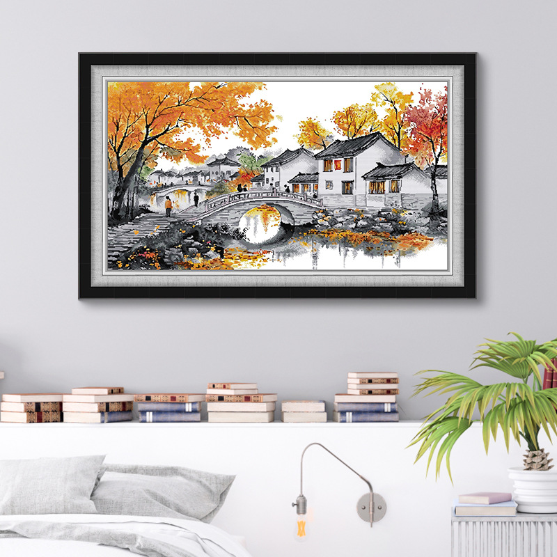 NKF新款 十字绣线绣 外婆家 2024温馨回忆自己绣DIY小件批发