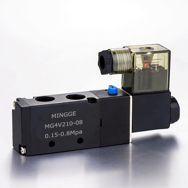 4V210-08系列二位五通三位五通电磁阀