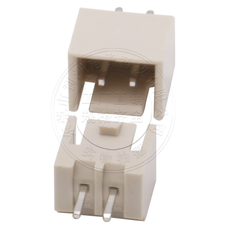 整包XHB2.54直针米色阻燃耐高温接插件2.54带扣立式插件接线端子