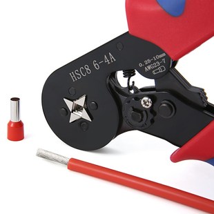 管型端子欧式 4压线钳 针形接线端子VE预绝缘冷压线耳铜鼻子接头6