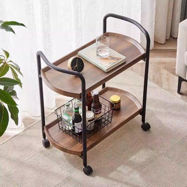 会所美容院酒水车酒店餐厅送餐车双层茶水车点心车4S店移动小推车