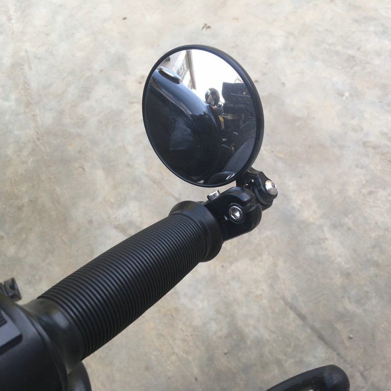 复古摩托车改装折叠后视镜 MSX125 M3小猴子小怪兽车Y把凸面反光