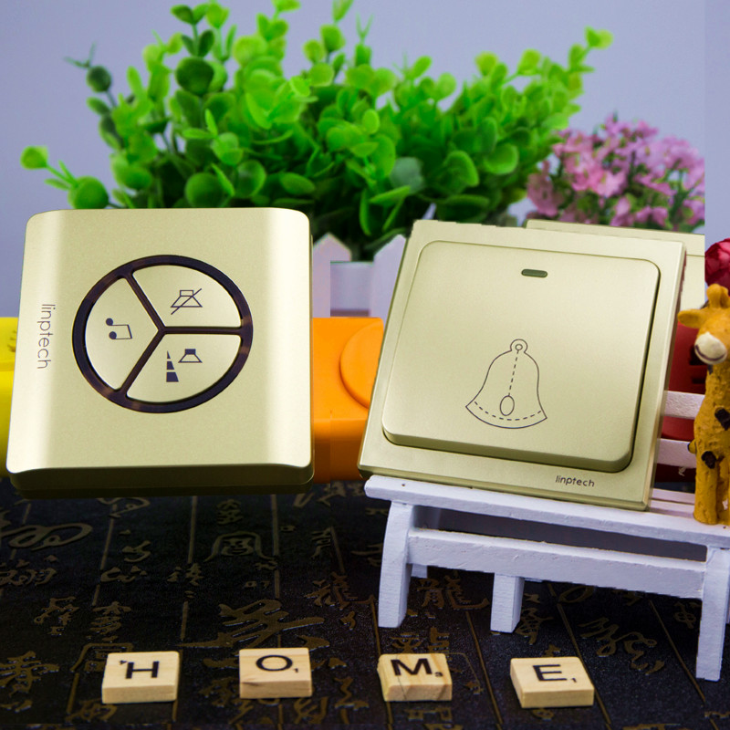 领普G1门铃无线家用不用电池超远距离自发电老人呼叫器一拖一拖二