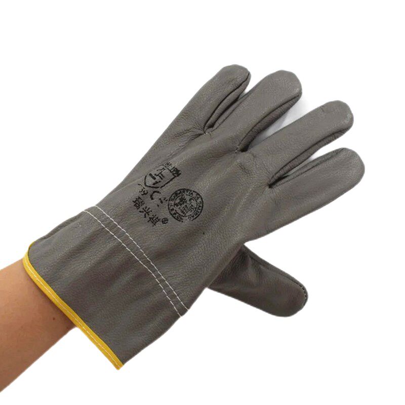 司机电焊手套耐磨隔热焊工烧焊接劳保防护全掌加厚纯牛皮切割手套
