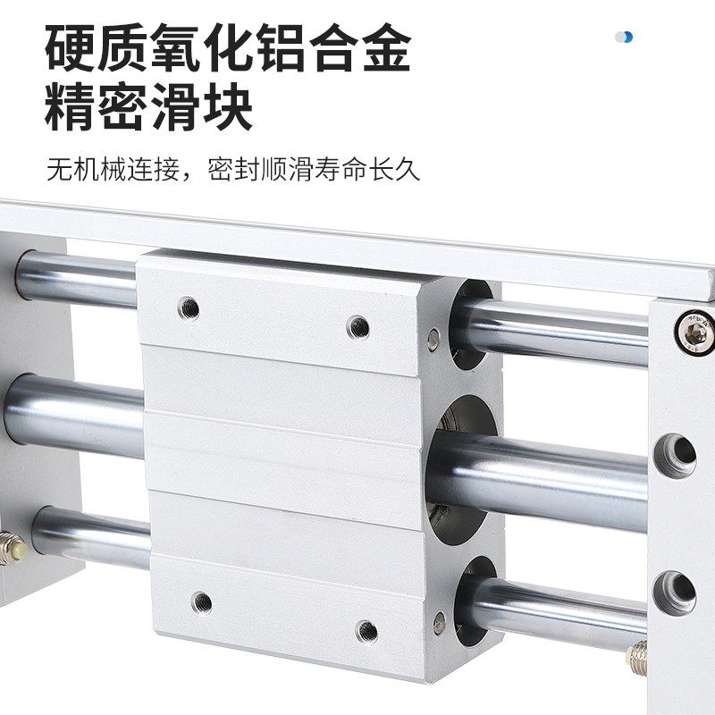 亚德客型磁偶式无杆气缸RMTL16/10/20/25X32/40-150SA带导轨滑台