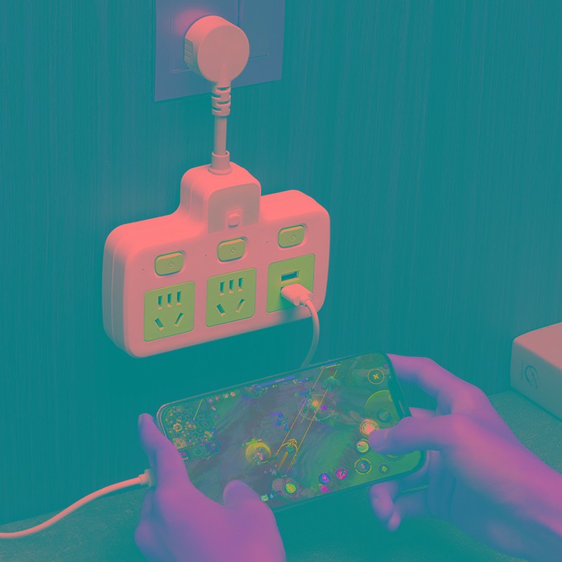 插座转接头纯铜转换器家用插排排插夜灯USB独立开关一转多位防雷