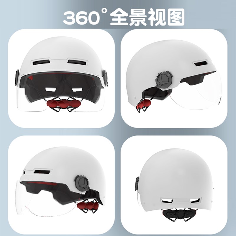 3c认证a电动车头盔男女士摩托电瓶车保暖半盔四季通用安全帽新国