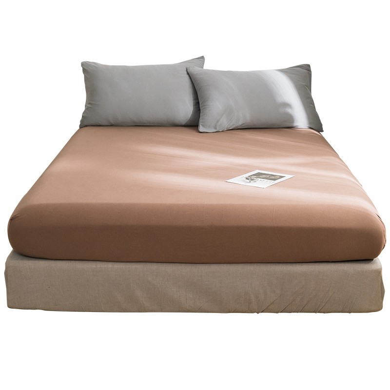 A类纯色天竺棉床笠单件 全棉柔软床单床垫保护P套 针织棉床罩床品