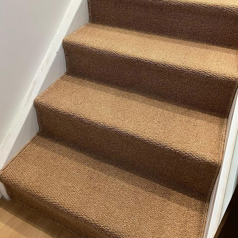 原木色简约单素色楼梯垫踏步防滑垫楼梯脚垫转角平台定制加厚自粘