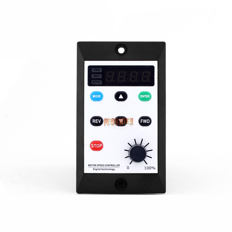 UX52数显智能调速器120W交流齿轮减速电机马达US调速控制开关220v