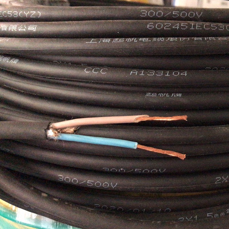 YC/YCW橡胶软电缆线纯铜芯橡套国标2/3/4/5芯10/16/25/35平方电线
