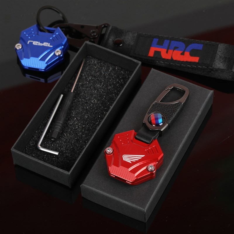 适用于本田摩f托车 CM500 CM1100改装钥匙套钥匙扣创意钥匙壳带