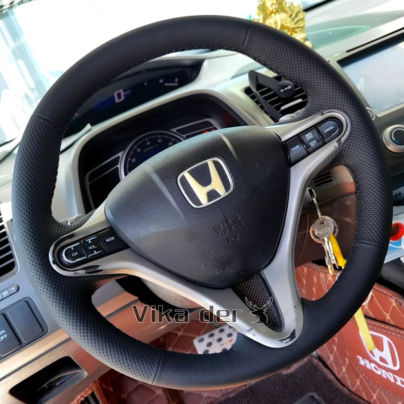 06-07-08-0o9款本田八代思域方向盘套8代半把套手缝全包款