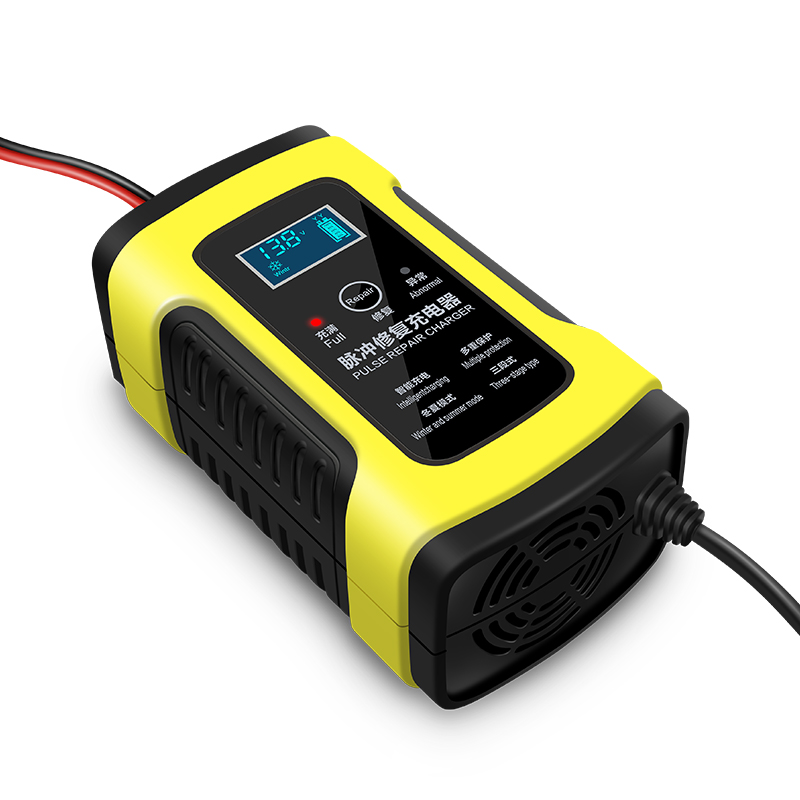 汽车摩托车电瓶充电器12V伏全智能通用修复Q型铅酸蓄电池充电机