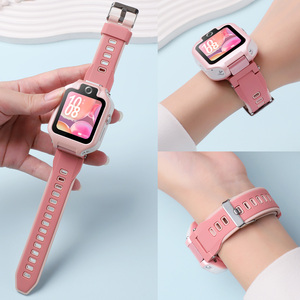 适用于华为儿童手表5X/5XPro表带同款硅胶腕带运动透气替换带防水配件智能时尚舒适男女学生夏季通用