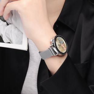 金属表带小米Watch 47mm 米兰尼斯腕带S4 适用于小米WATCH 41mm Sport磁吸表带S3 S1通用表带