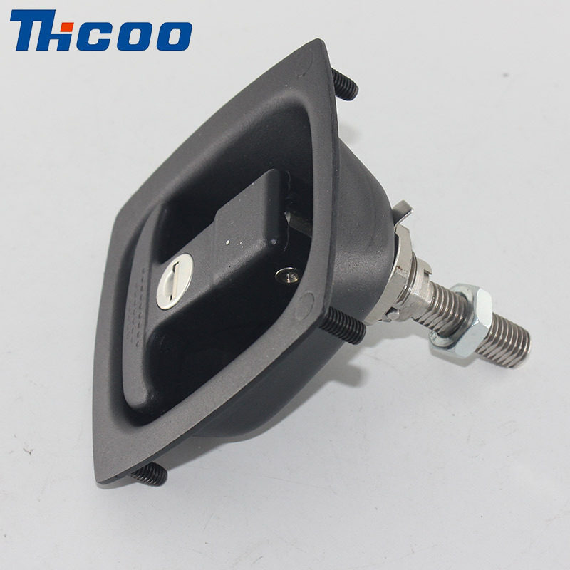 斯科MS858-1C面板机械门锁  提转T型手柄压缩式面板锁A7881厢式锁