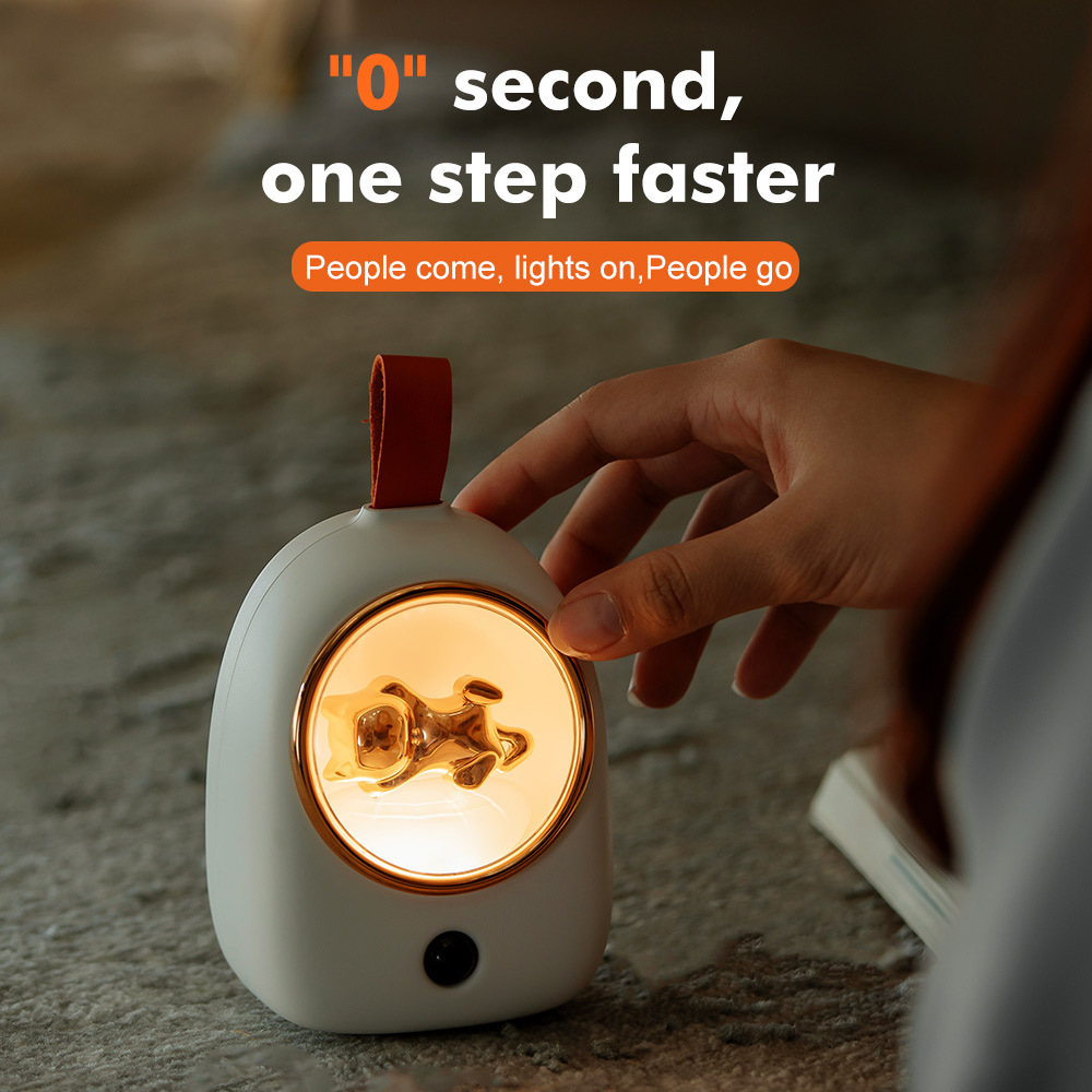 LED智能人体感应灯太空舱过道楼梯走廊卧室床头卫生间衣橱柜壁灯