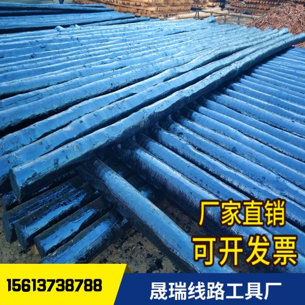 木质通信电力电线杆防腐油炸木杆6米7米8米施工防腐油炸电线杆