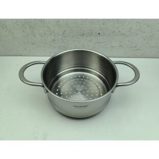 精工出口单加深18-10不锈钢蒸笼蒸格蒸架蒸篦带把手16CM