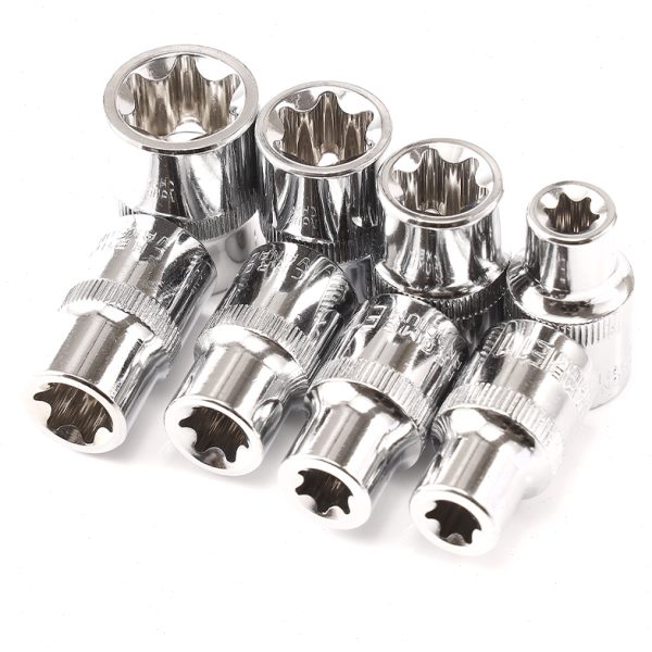 e型套筒小飞花型套筒e4e5e6e7e8e10梅花内花e形汽修工具1/4套筒头