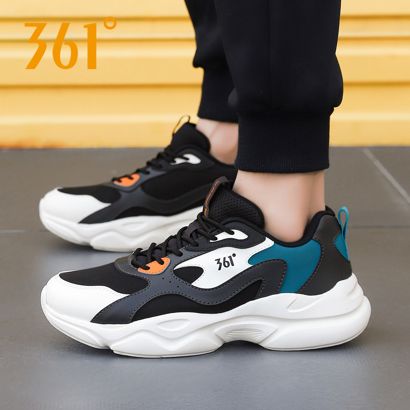 361度秋季新款厚底学生休闲鞋