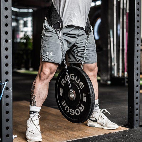 克里斯街健训练负重腰带引体向上单双杠健美健身房杠铃片加重铁链