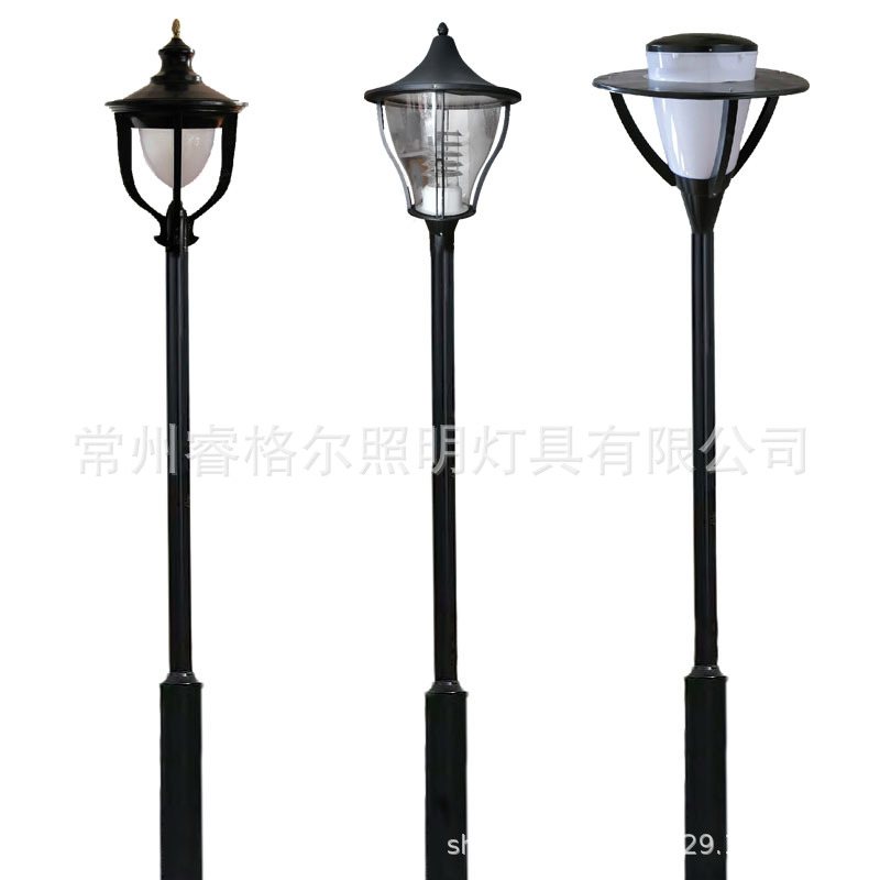 特色太阳能庭院灯户外防水3.5米室外路灯庭院景观LED灯柱超亮