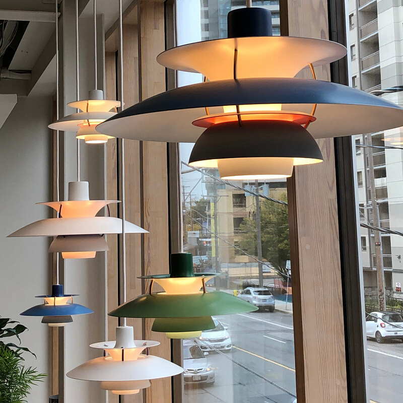 北欧丹麦ph5餐厅吧台飞碟灯简约现代设计师客厅卧室床头创意吊灯