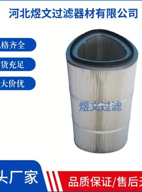 工业除尘滤芯三角形除尘滤芯 三角阻燃覆膜滤筒 P034310