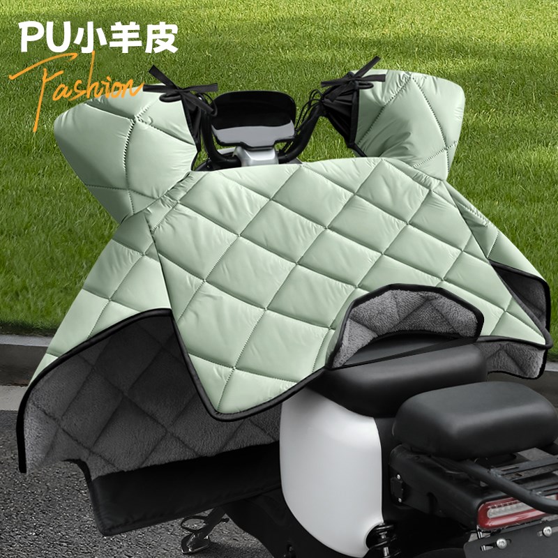 电动车挡风被冬季加绒加p厚小电动车PU防雨挡风罩四季通用2025新