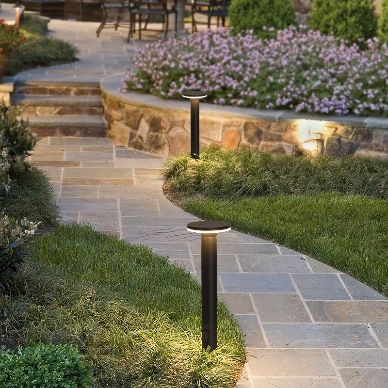 现代简约户外防j水草地灯公园花园庭院室外草地灯铝制别墅后花园