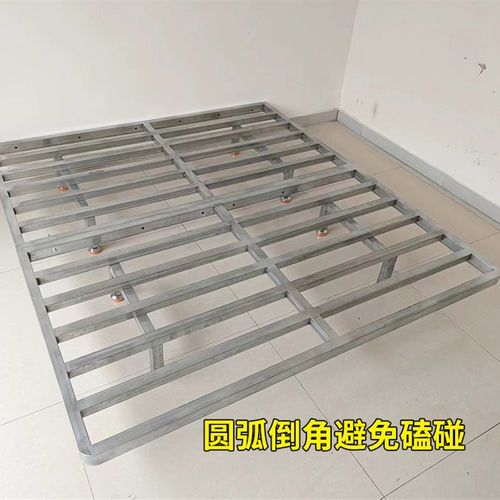 定制悬浮床架钢架铁艺床碳素钢1z.5米1.8米2米双人床简约无床头