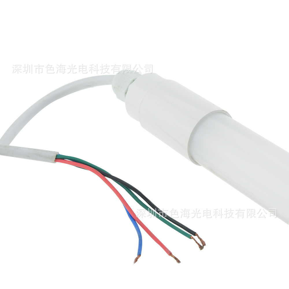 LED全彩RGB防水灯管 DM512控制 可编程t8灯管 户外艺术装饰灯管