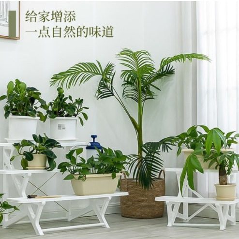 爱丽思塑料阳台置物花架架子角落三层台阶式露台花园花盆爱丽丝