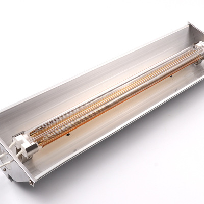 红外线半镀金灯管800W 400MM 吹瓶机加热灯发热管 塑胶固化铝灯罩