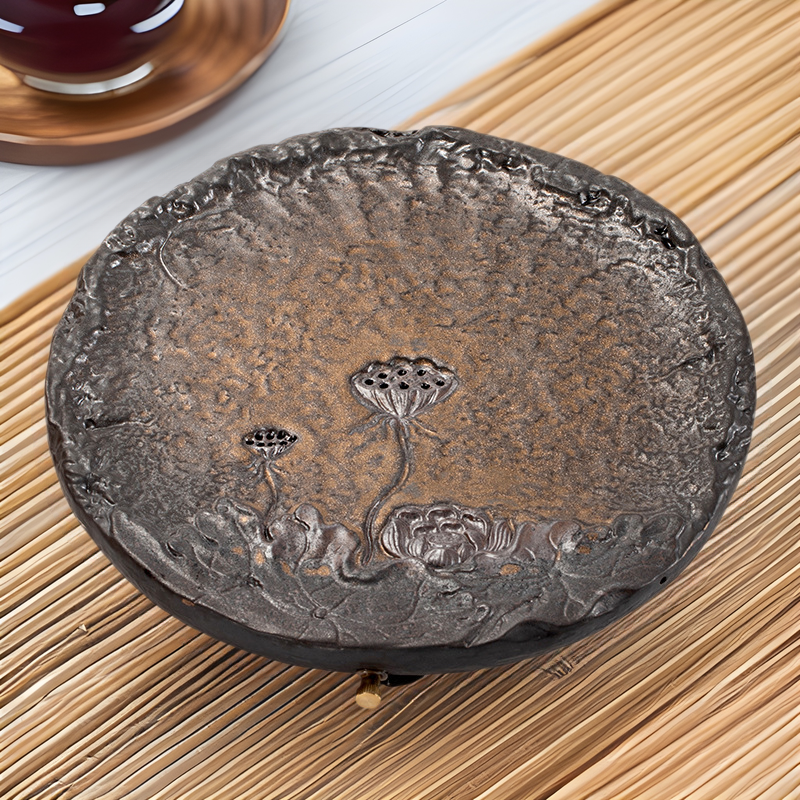 茶盘轻奢干泡台家用阳台客厅陶瓷储水盘茶海日式简约复古中式会客