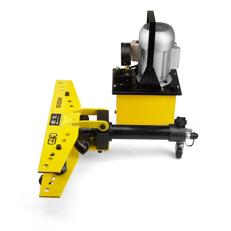 虎王小型快速电动液压弯管机2寸3寸4寸弯管器WGD50/80/100