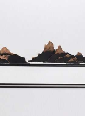 现代新中式假山摆件艺术家居饰品客厅茶室茶几玄关柜中式软装饰品