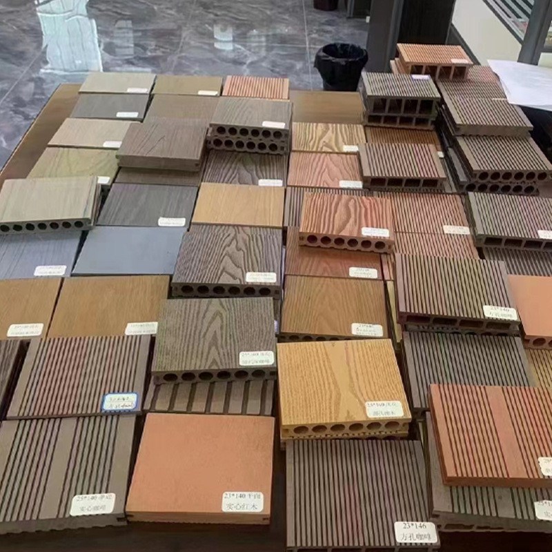 现货供应户外塑木地板防水阻燃泳池I塑木地板别墅露台防腐木板