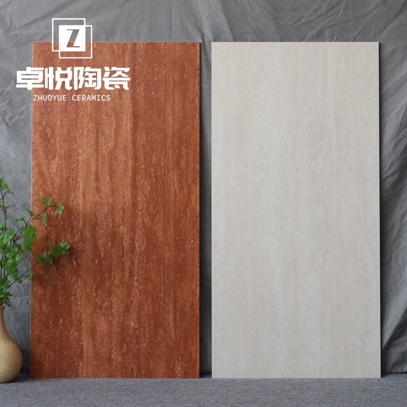 无洞洞石瓷砖e600x1200民宿酒店大堂背景墙砖客厅防滑仿古地砖